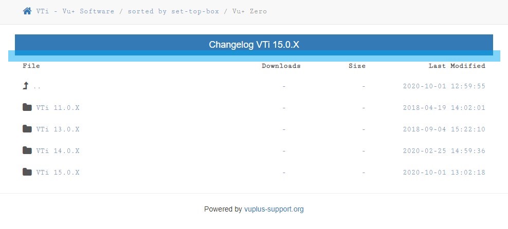 VTi herunterladen: Nach dem Login auf vuplus-support.org ist der rote Banner verschwunden